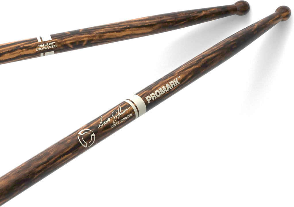 Promark Scott Johnson Signature Marching Drumsticks - FireGrain