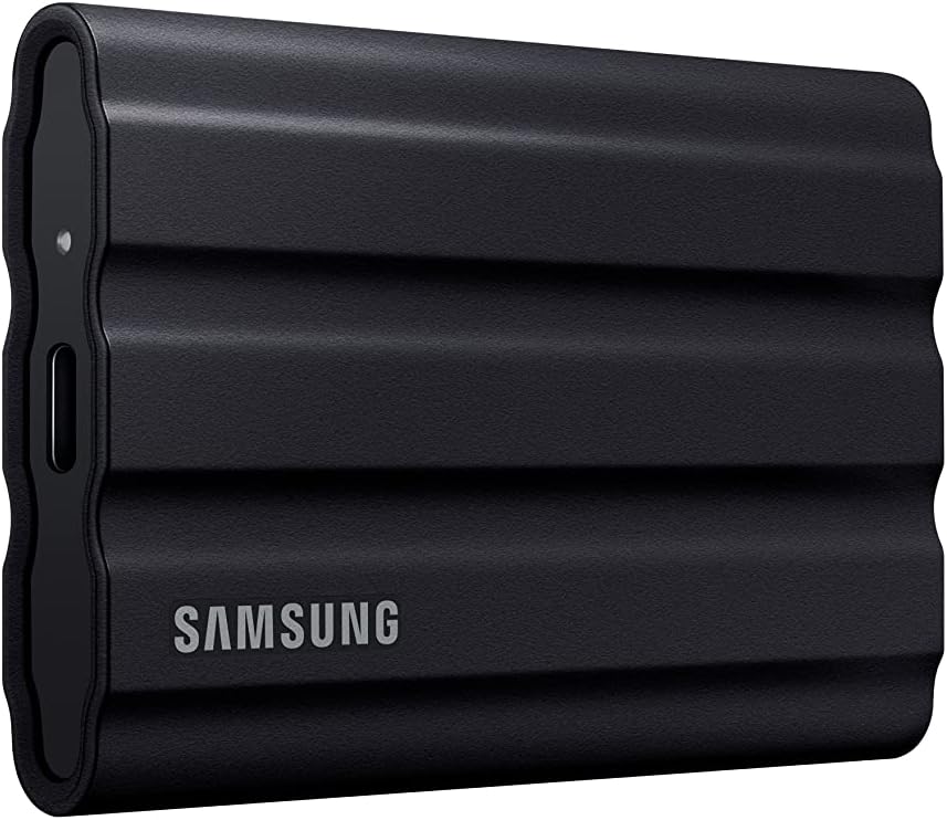 Samsung - T7 Shield 1TB, External USB 3.2 Gen 2 Rugged SSD IP65 Water Resistant - Black