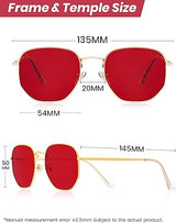 Veda Tinda Vision Oversized Sunglasses Women Trendy,Trendy Polygon (NEW, OPEN BOX)