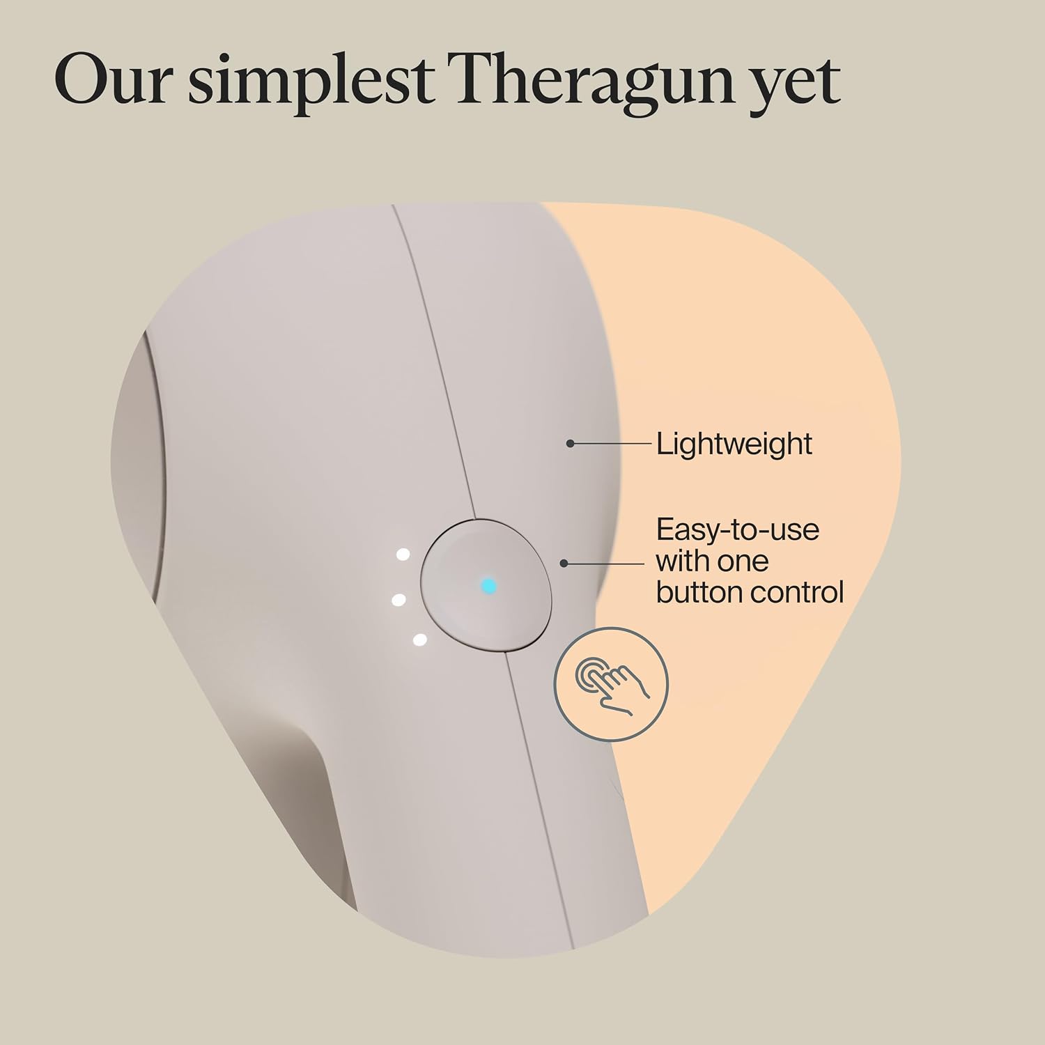 TheraGun Relief by Therabody - Easy-to-Use, Comfortable & Light Handheld Percussion Massage Gun