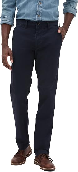 *GapFlex Essential Khakis in Straight Fit, Classic Navy, Men's 36x30