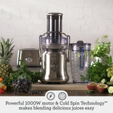 Breville RM-BJE530BSS1BUS1 Juice Fountain Cold Plus, Brushed Stainless Steel