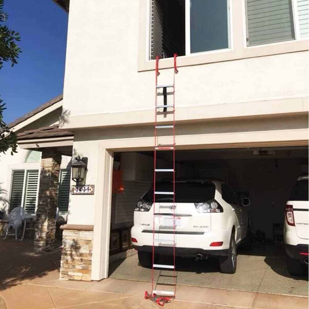 Hausse Retractable 2 Story Fire Escape Ladder - 13 Feet