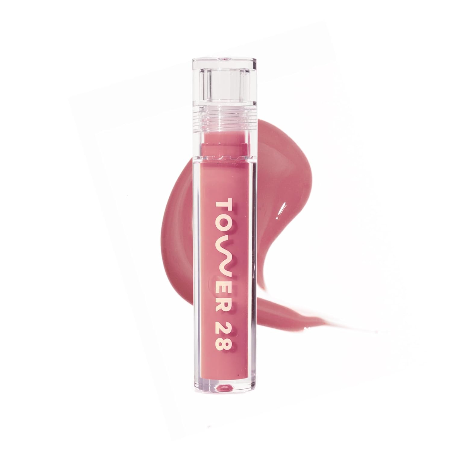 Tower 28 ShineOn Lip Gloss Jelly - Hydrating Tinted Lip Balm + Milky Gloss for Sensitive Lips - Non-Sticky + High-Shine Jelly Formula with Nourishing Oil Blend - Pistachio 3.9 fl oz