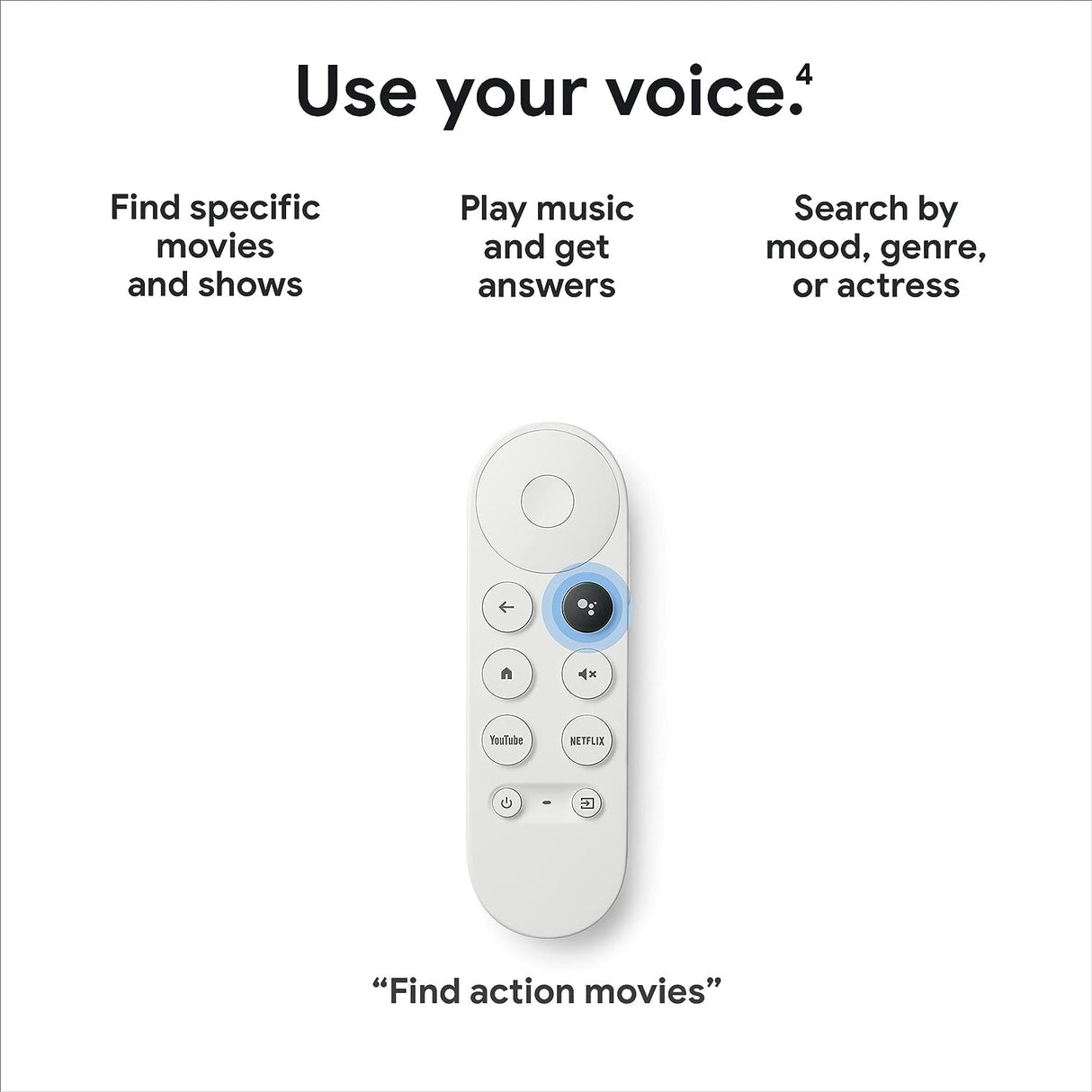 Chromecast with Google TV (HD) - Streaming Stick Entertainment on Your TV with Voice Search - Watch Movies, Shows, and Live TV in 1080p HD - Snow(NEW, OPEN BOX)