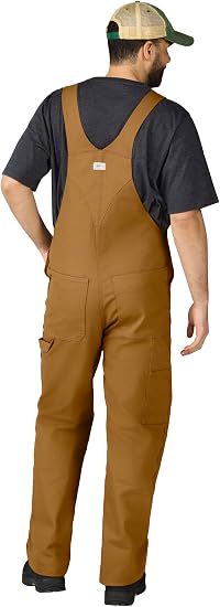 Liberty Men's Duck Bib Overalls - Pecan - Size 36x32