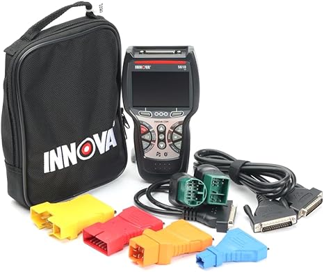 Innova 5610 OBD2 Scanner Bundle with OBD1 Connector Kit - Includes OBD1 Adapters & Pouch