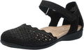 Earth Women's Bronnie Round Toe Casual Slip On Flat Shoes Black 7W