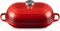 Le Creuset Enameled Cast Iron Oval Bread Oven, 11.5 inch, Cerise