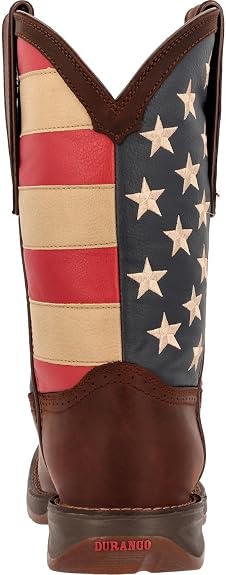 Durango Men's Patriotic Pull-On Western Flag Boots - Brown and Union Flag - Size 13D