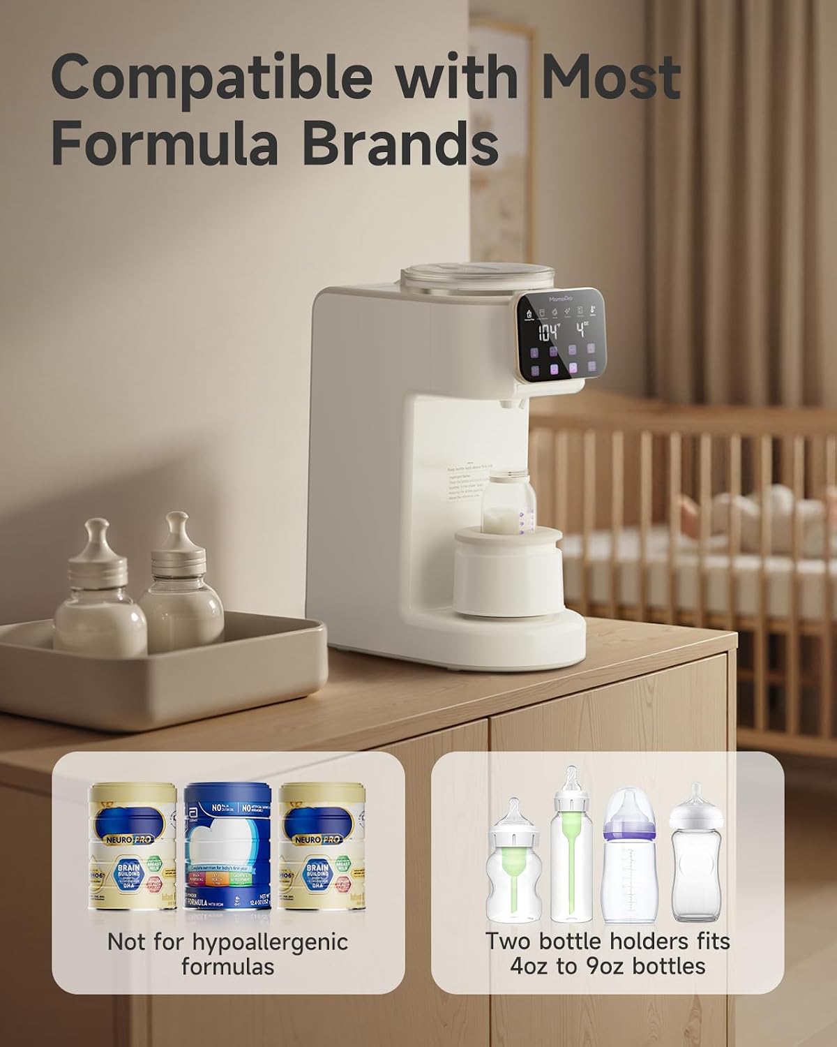 MamaPro PureMix Automatic Formula Dispenser, White