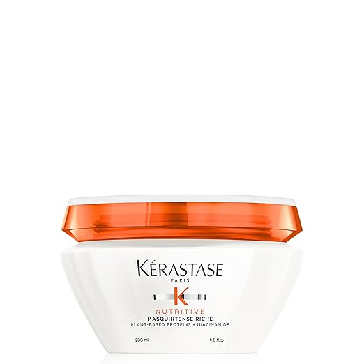 KERASTASE Nutritive Masquintense Hair Mask | Deeply Nourishes & Conditions With Plant-Based Proteins Niacinamide For to Medium Dry 6.8 Fl Oz