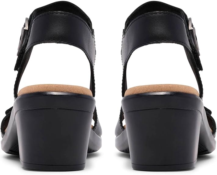 CLARKS Women's Emily2 Amanda in Black Leather - 8M