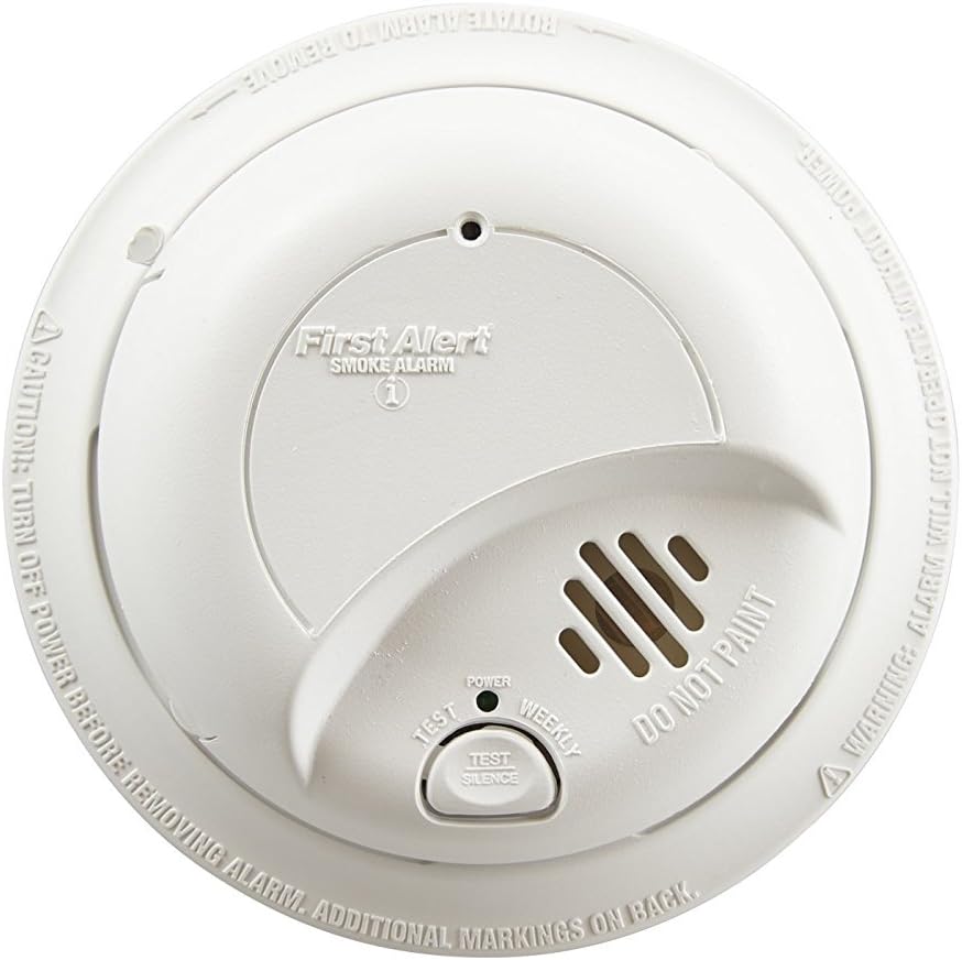 First Alert BRK SMI100-AC Hardwired Smoke Detector with Battery Backup - 6-Pack