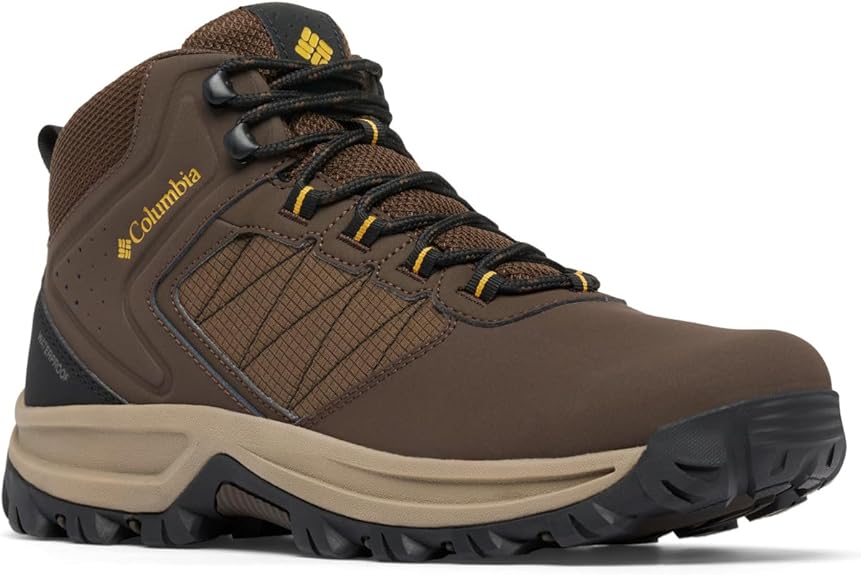 Columbia Men's Transverse Hike Waterproof - Cordovan/Golden Yellow - Size: 13