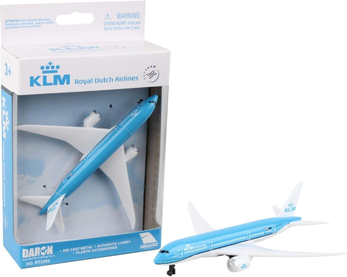 Daron Toy Airplane – KLM 787 – Die-Cast Metal Model Airplane Toy with Plastic Parts for Kids Ages 3+