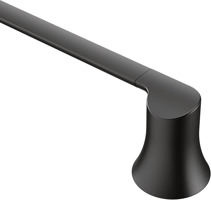 Moen Doux Matte Black 24-Inch Single -Towel Bar