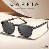 CARFIA Retro Polarized Sunglasses for Women Small and Medium Face UV Protection, (NEW, OPEN BOX)