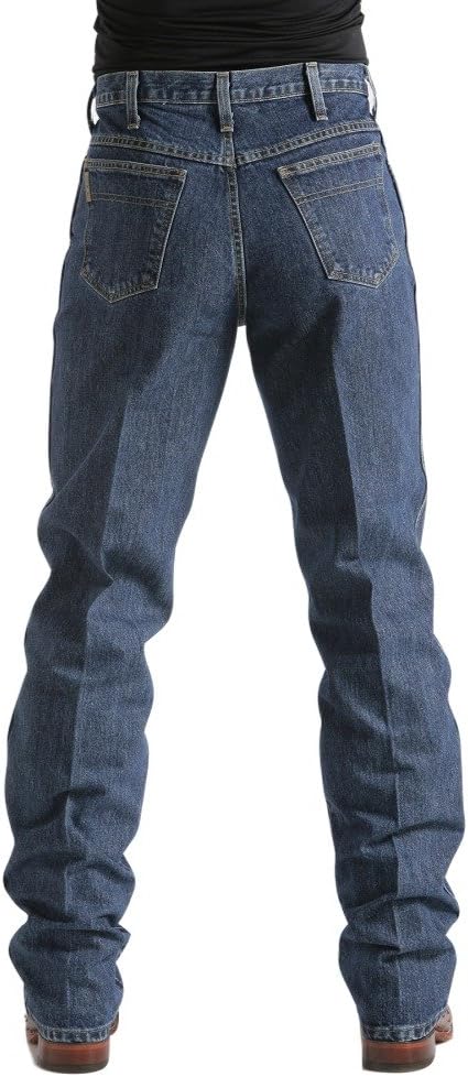 Cinch Men's Green Label Relaxed Fit Dark Stonewash Jeans Dark Stone 34W x 34L
