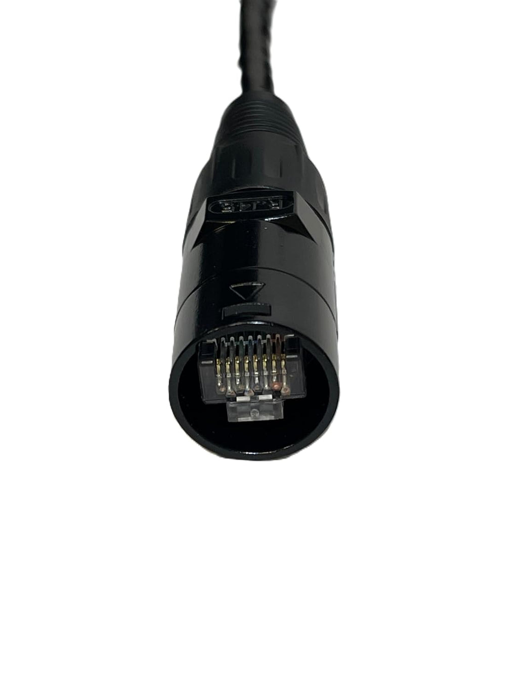 Audio2000'S E50115B 150-foot Shielded EtherCON-Compatible RJ45 UTP Double Sheath 4-Pair CAT6E Ethernet Cable on a Reel