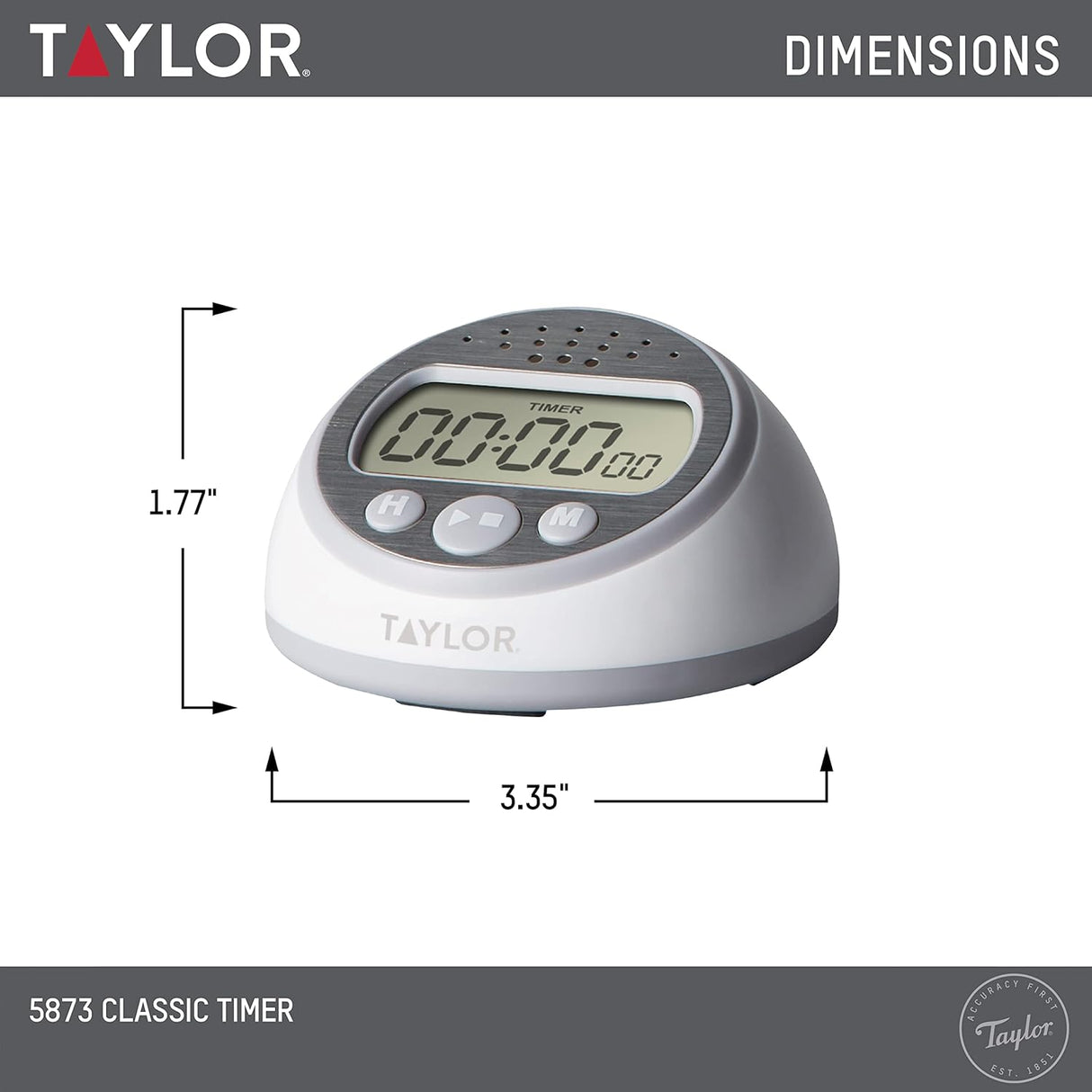 TAYLOR SUPER LOUD TIMER-GREY