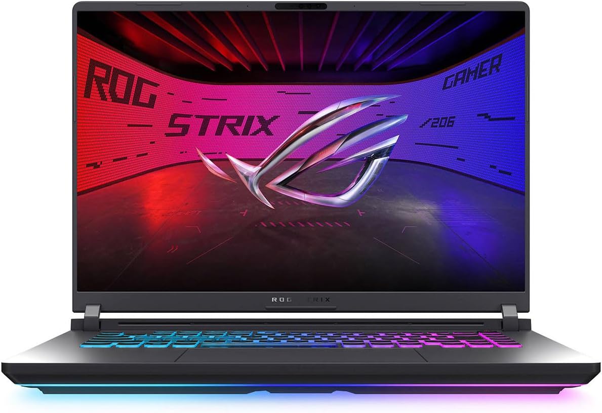 ASUS ROG Strix G16 (2025) Gaming Laptop FHD+ 16:10 165Hz/3ms, NVIDIA GeForce RTX 5050, Intel Core i5-13450HX, 16GB DDR5-5600, 1TB PCIe Gen 4 SSD, Wi-Fi 7, Windows 11 Home, G615JH-DS54