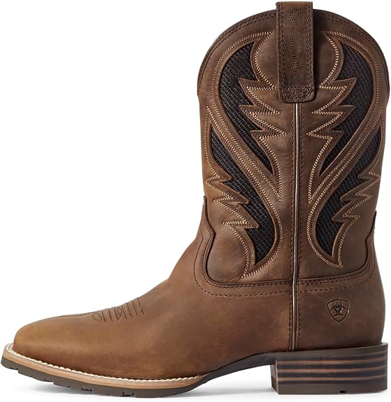 Ariat Men's Hybrid VentTEK Western Boot - Distressed Tan - Size 8.5 D