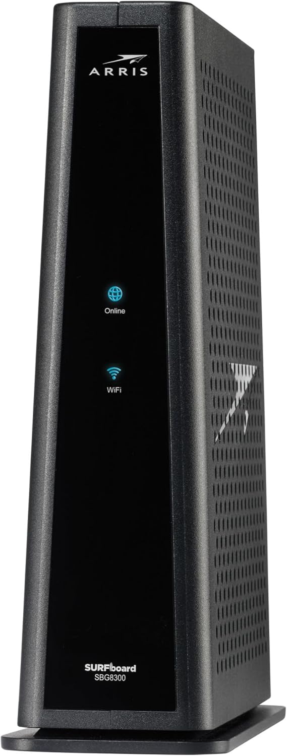 ARRIS SURFboard SBG8300 DOCSIS 3.1 Gigabit Cable Modem & AC2350 Wi-Fi Router , Comcast Xfinity, Cox, Spectrum & more, 1 Gbps Max Internet Speeds , 4 OFDM Channels (NEW, OPEN BOX)