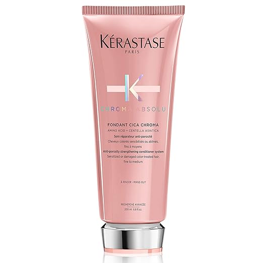 Kerastase Chroma Absolu Cica Chroma Strengthening Conditioner For Sensitive or Damaged Hair - Anti-Porosity, Improves Hair Health and Preserves Color Vibrancy With Lactic Acid