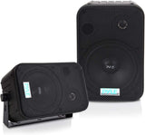 Pyle Home Dual Waterproof Outdoor Speaker System - Black