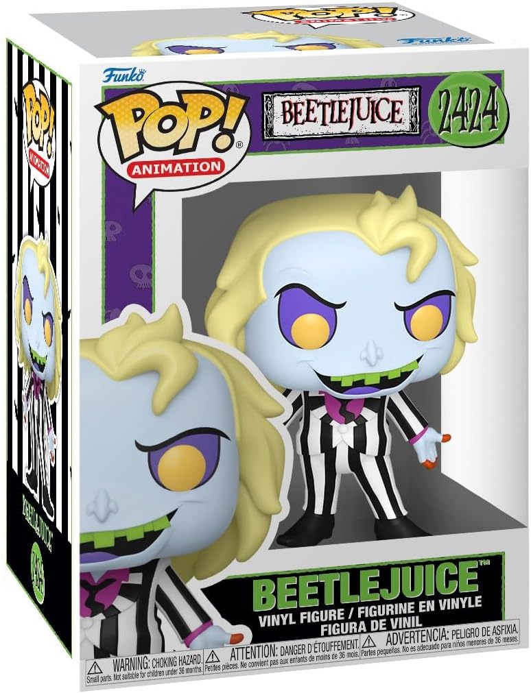 Funko Pop! Animation: Animated Beetlejuice - Beetlejuice - Collectable Vinyl Figure (2424)
