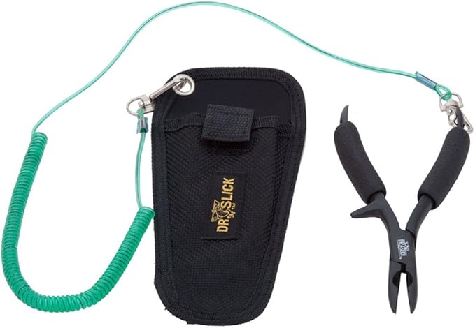 Dr. Slick Bullet Head Plier, 5-1/2", Black, w/Side Cutter, Foam Grips, Straight A