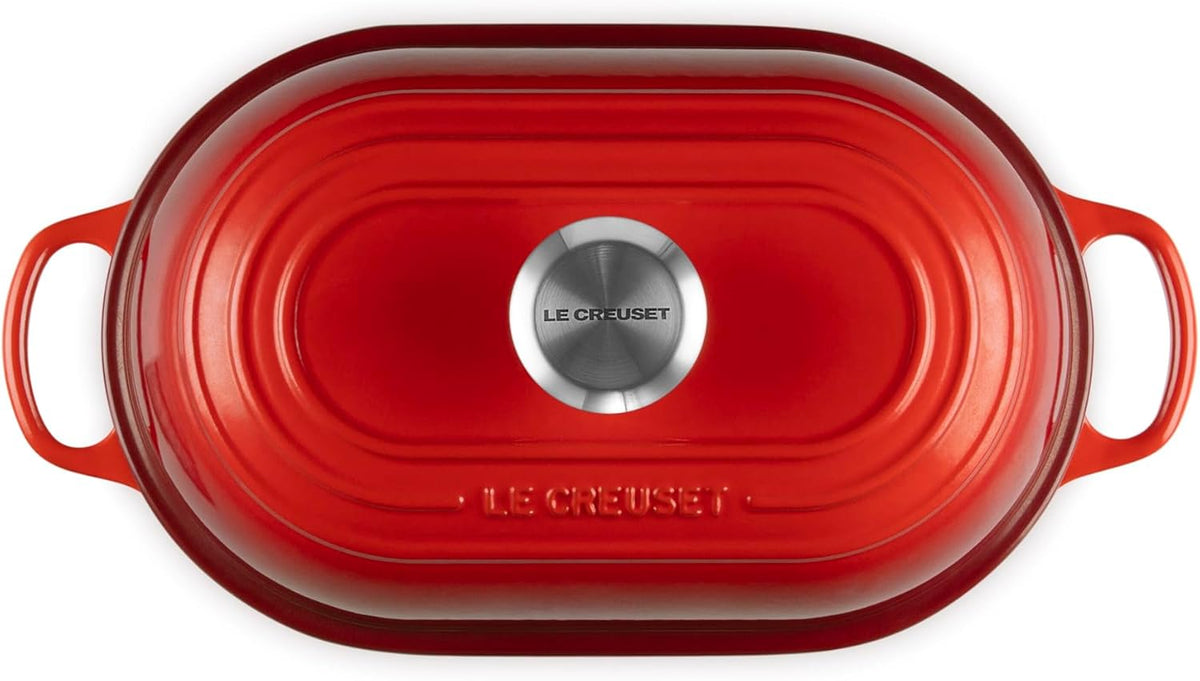 Le Creuset Enameled Cast Iron Oval Bread Oven, 11.5 inch, Cerise