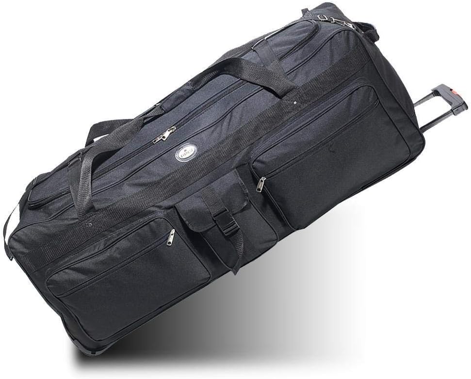 EVEREST Oversize Rolling Soft Trunk Duffel Bag 42", Everest - Ideal for Camp, Car & Bus Travel