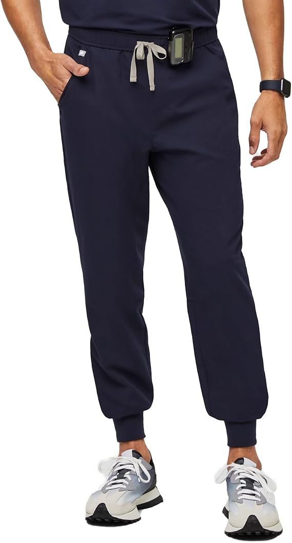 FIGS Tansen Jogger Scrub Pants for Men - Navy Blue - Size: Medium Tall