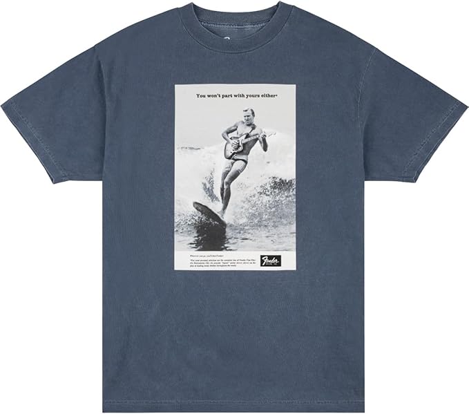 Vintage Ad Surfer Tee, Ocean, M