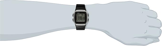 Casio Men's W96H-1AV Stainless Steel Sport Watch with Black Band (OPEN BOX)