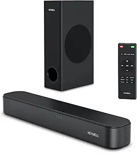 HeyMell 160W Small Mini Sound Bars for TV with Subwoofer, TV Sound ...