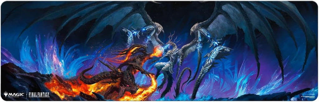 FINAL FANTASY 8ft Table Playmat for Magic: The Gathering - Bahamut and Ifrit - Ultra Pro Playmats