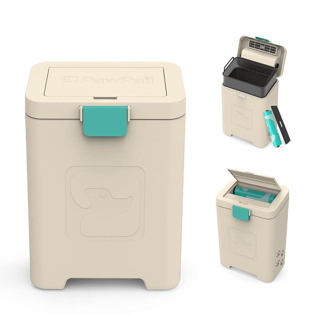 PawPail Pet Waste Station with Activated Carbon Filter and Dual Vent Odor Control