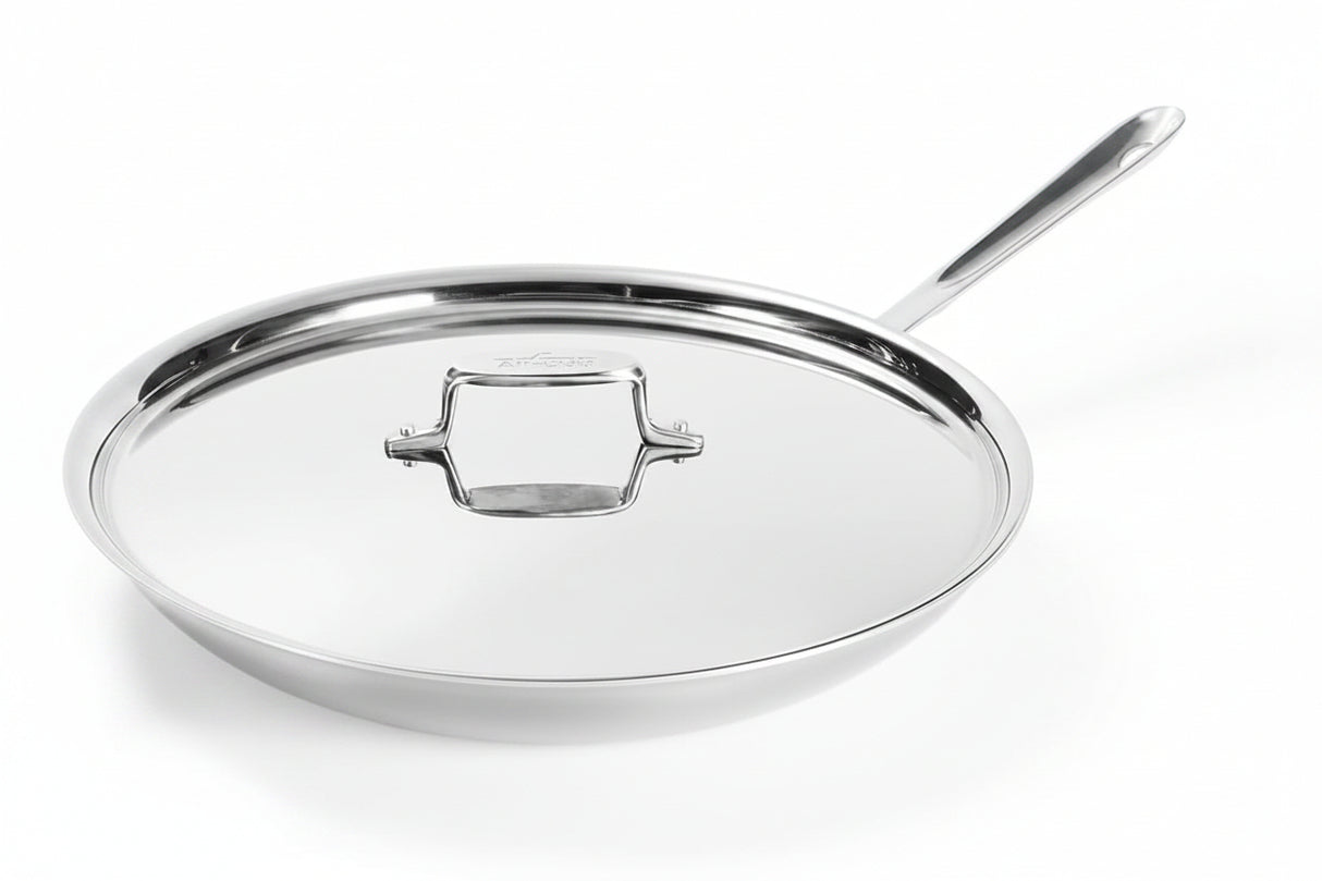 ALL-CLAD D5® Brushed Stainless 12" Fry Pan With Lid