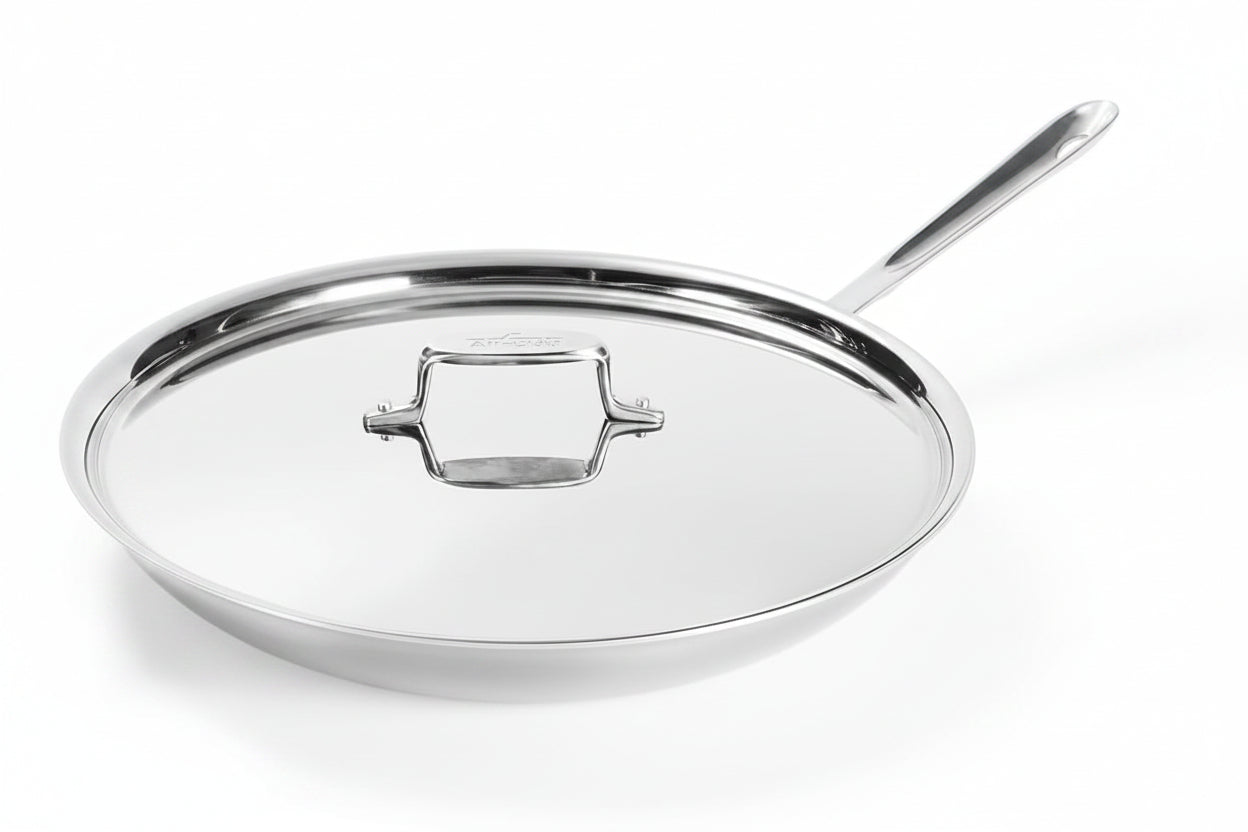 ALL-CLAD D5® Brushed Stainless 12" Fry Pan With Lid
