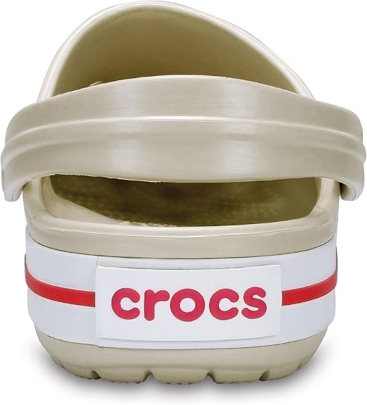 CROCS Unisex-Adult Crocband Clog - Stucco/Melon - W11/M9
