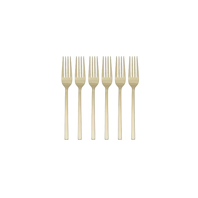 Oneida 895330 Allay Champagne Everyday Flatware Dinner Forks, Set Of 6
