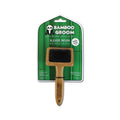 Alcott Bamboo Groom Slicker Brush with Stainless Steel Pins for Pets - Small