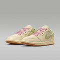 Air Jordan 1 Low SE Women's Shoes (Sail/Olive Aura/Pearl White/Iced Carmine) Size 9