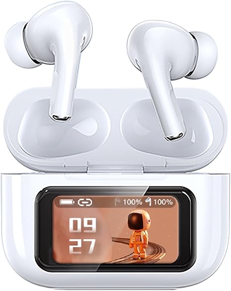 ANC+ENC Multifunctional Touch Screen in Ear 5.4 Bluetooth Earphones, Compatible with Dual Systems, IPX4 Waterproof for Daily use