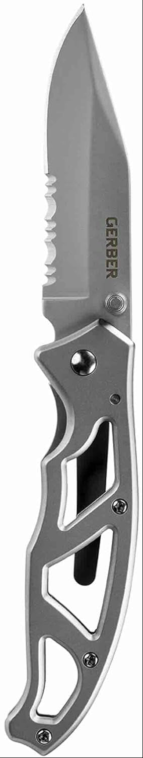 GERBER GEAR Paraframe I Knife- Stainless and Serrated - 3" - NIB/Sealed