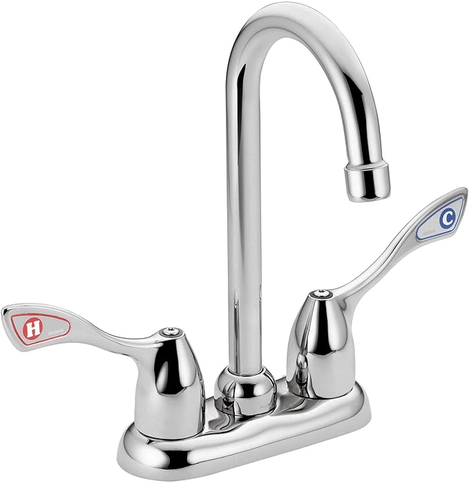 Moen 8938 M-Bition Commercial 2-Handle Bar or Pantry Faucet 1.5 gpm with Wing Handles, Chrome