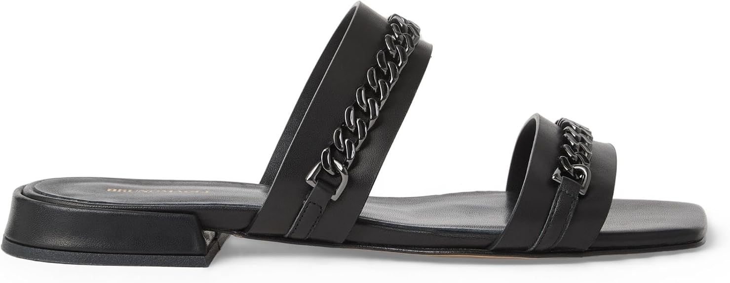 Bruno Magli Women's Brunella Mules, Leather Shoes, Slip-On Casual Shoes (Size : 7.5)